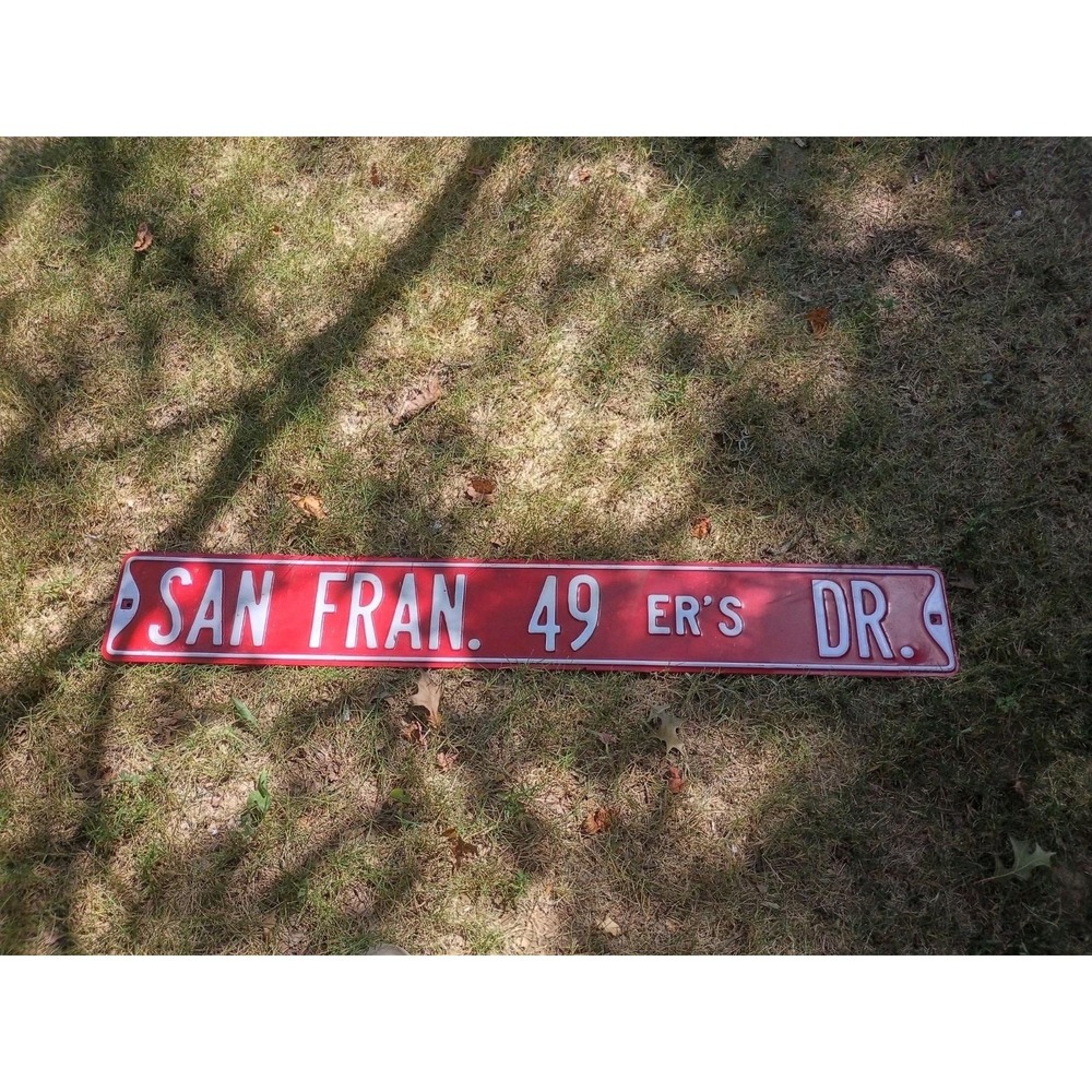 San Francisco 49ers Drive Metal Art Street Sign Man Cave 42"